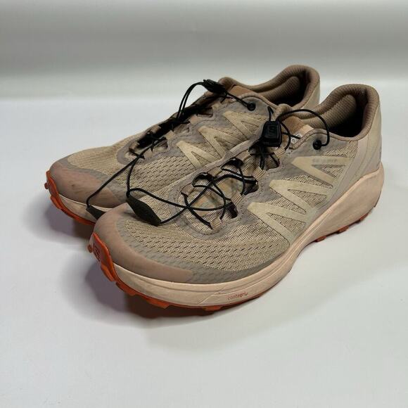 Salomon Shoes Women’s 10 Sense Ride 4 Trail Running Hiking Peach - Picture 1 of 8